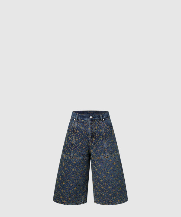 [LOUIS VUITTON-루이비통]엠브로이더드 워크웨어 쇼츠 1AILV9