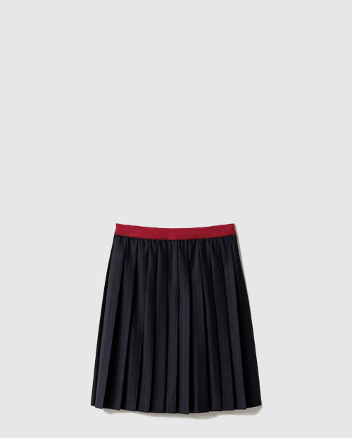 [MIUMIU-미우미우]플리츠 핀스트라이프 미디 스커트 MG2530