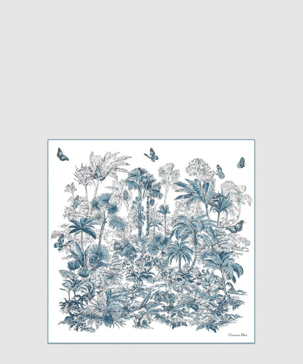 [DIOR-디올]Dioriviera Toile de Jouy Palms 90 스퀘어 스카프 54JOP