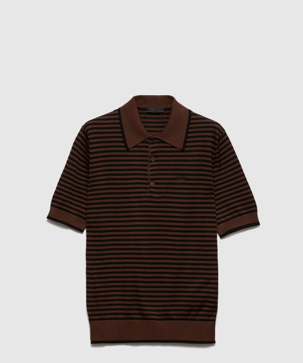 [PRADA-프라다]스트라이프 코튼 폴로 셔츠 UMF054