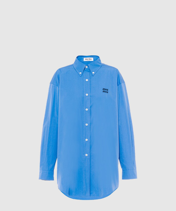 레플리카|이미테이션 miumiu-미우미우oversize-포플린-텍스처-셔츠-mk1626