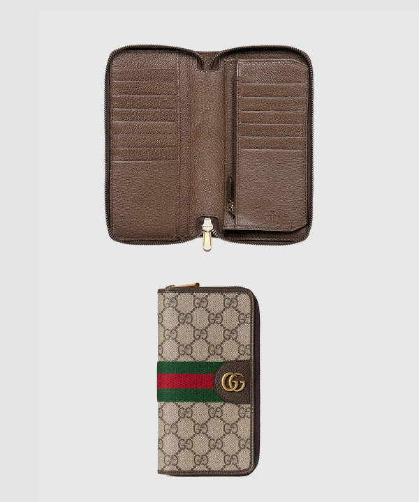 [GUCCI-구찌]오피디아 컬렉션 풀 지퍼 지갑 838619