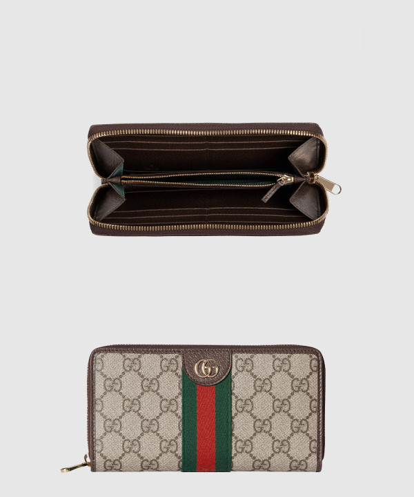 [GUCCI-구찌]오피디아 컬렉션 풀 지퍼 지갑 838484