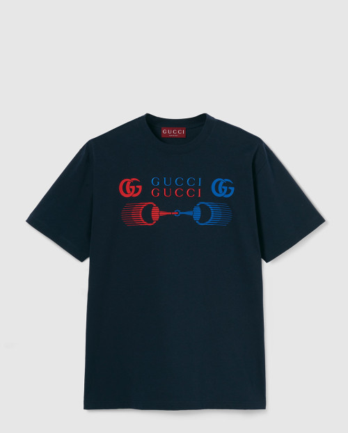 [GUCCI-구찌]프린트 코튼 저지 티셔츠 ‎796395