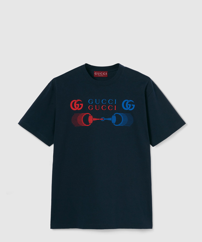 레플리카|이미테이션 gucci-구찌프린트-코튼-저지-티셔츠-796395-13