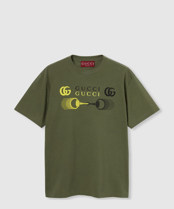 [GUCCI-구찌]프린트 코튼 저지 티셔츠 ‎‎796395