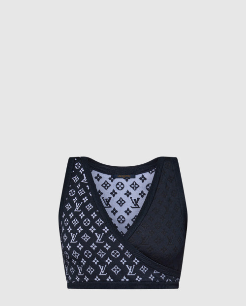 [LOUIS VUITTON-루이비통]모노그램 자카드 니트 크롭탑 1AI739