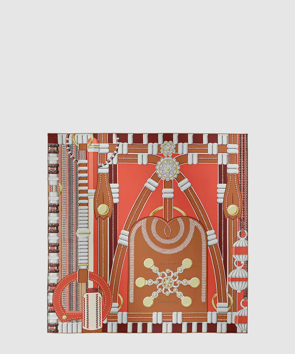 [HERMES-에르메스]Flora y Plata 스카프 90