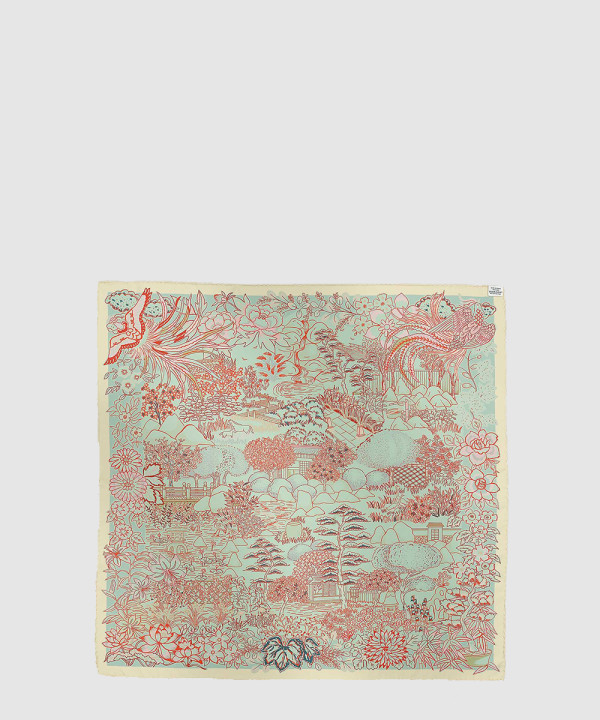 [HERMES-에르메스]Mille Feuilles de Soie 더블 페이스 스카프 90