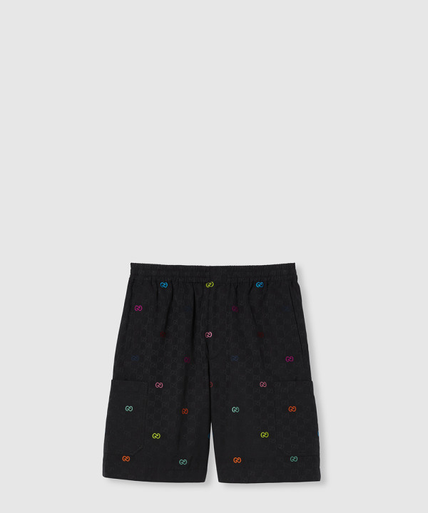 [GUCCI-구찌]GG 코튼 체크무늬 반바지 837506