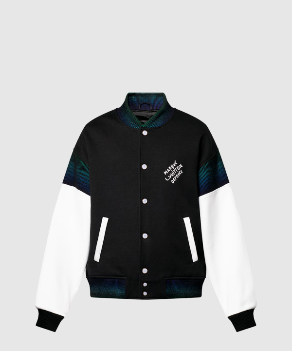 [LOUIS VUITTON-루이비통]코튼 저지 바시티 블루종 1AGTR4