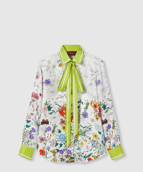 [GUCCI-구찌]프린트 실크 셔츠 835608