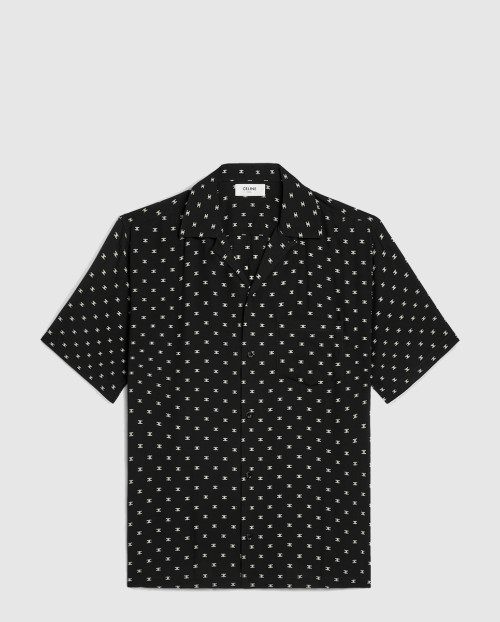 [CELINE-셀린느]볼링 셔츠 마이크로 트리옹프 프린트 비스코스 2C9463