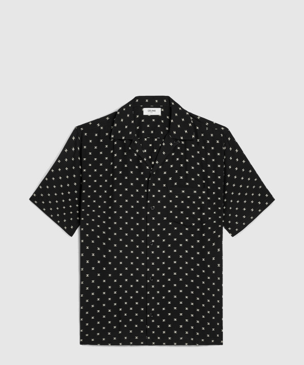 [CELINE-셀린느]볼링 셔츠 마이크로 트리옹프 프린트 비스코스 2C9463