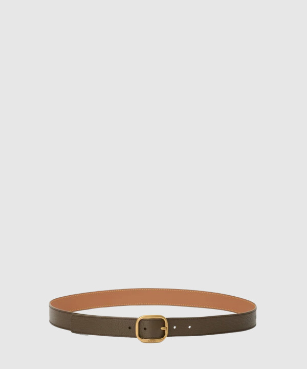 [LOEWE-로에베]유연한 곡물 송아지 가죽의 둥근 소프트 벨트