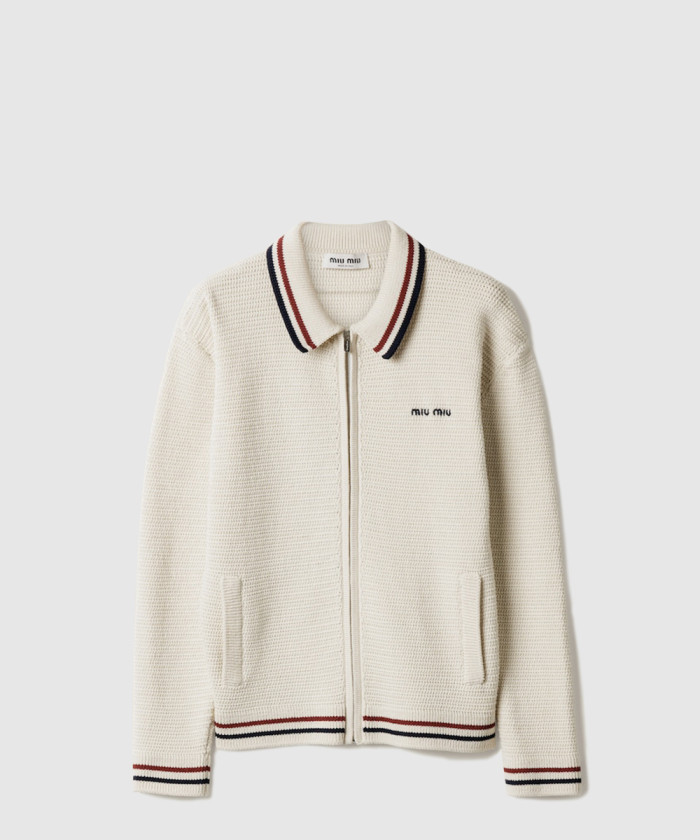 레플리카|이미테이션 miumiu-미우미우코튼-니트-지퍼-가디건-mmf969