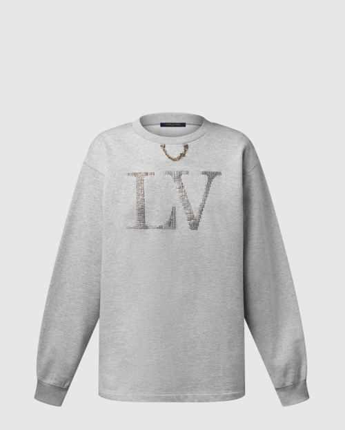 [LOUIS VUITTON-루이비통]라인스톤 시그니처 스웨터 1AIBL7