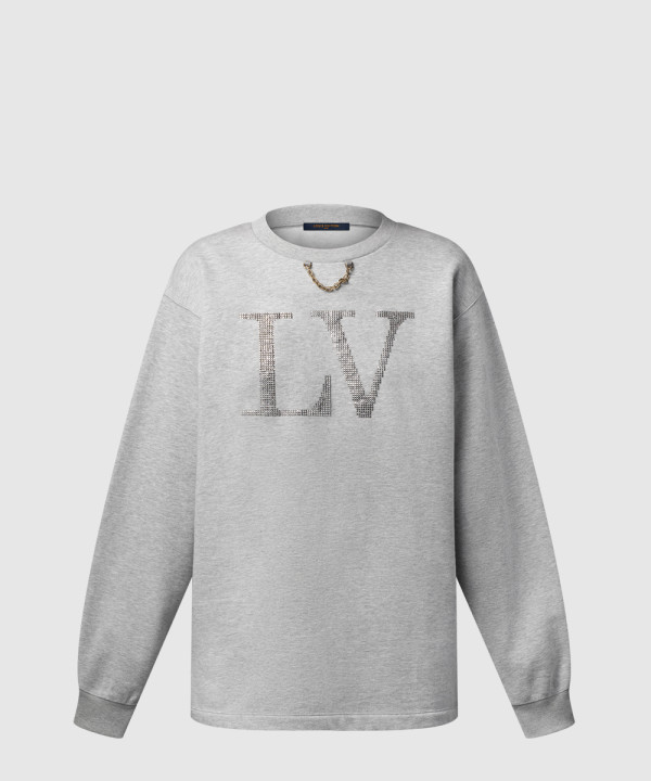 [LOUIS VUITTON-루이비통]라인스톤 시그니처 스웨터 1AIBL7