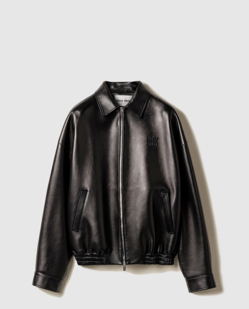 [MIUMIU-미우미우]플롱제 나파 가죽 재킷 MPV947