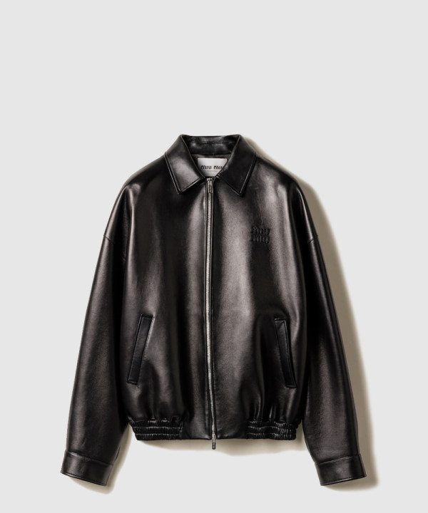 [MIUMIU-미우미우]플롱제 나파 가죽 재킷 MPV947