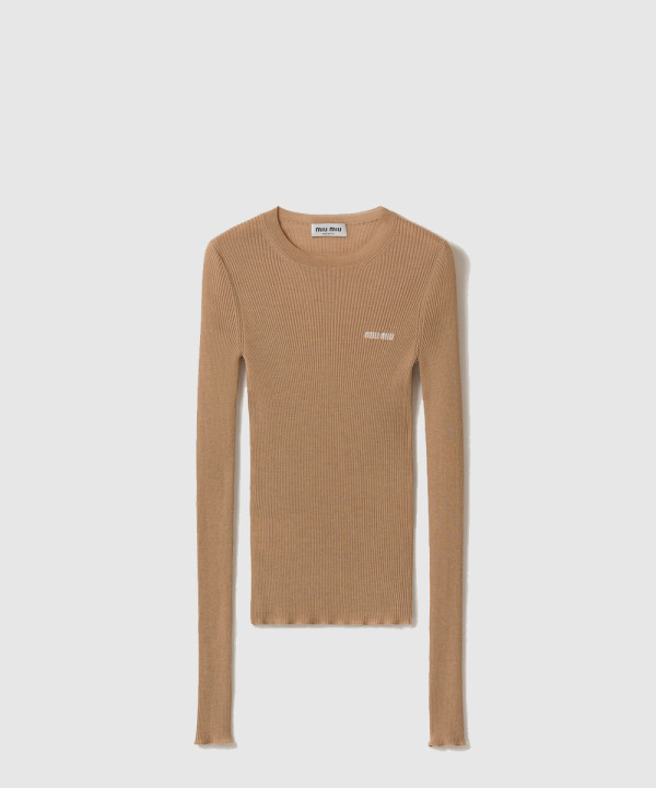 [MIUMIU-미우미우]캐시미어 및 실크 스웨터 MML821