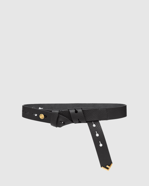 [FENDI-펜디]리얼 가죽 금속 장식 와이드 벨트 8C0589