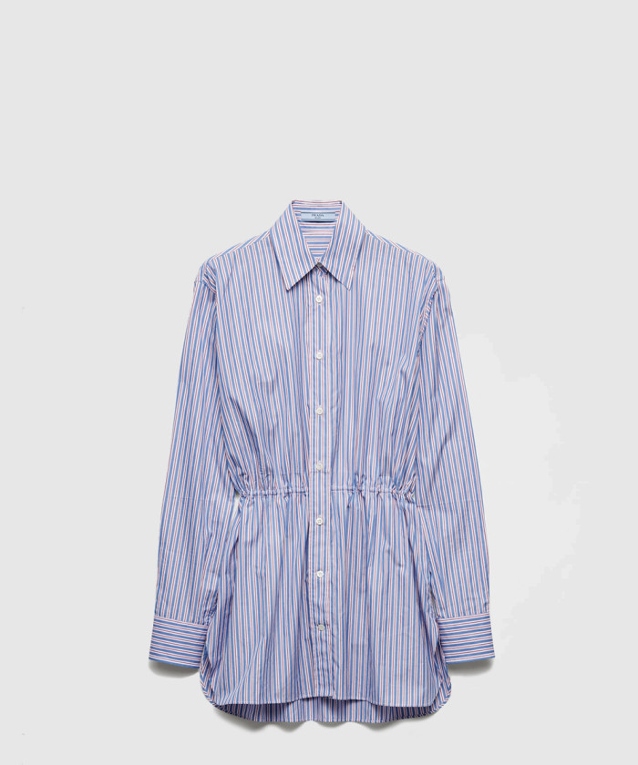 레플리카|이미테이션 prada-프라다스트라이프-포플린-셔츠-p488hg