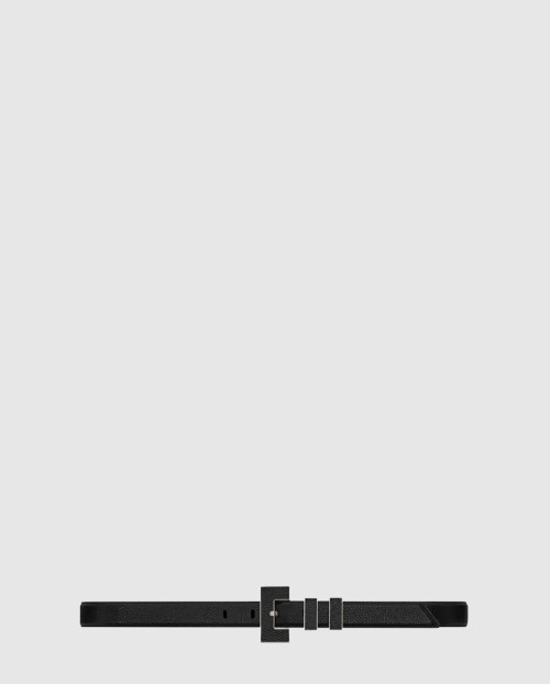 [SAINT LAURENT-생로랑]레더 클래식 사각 버클 벨트