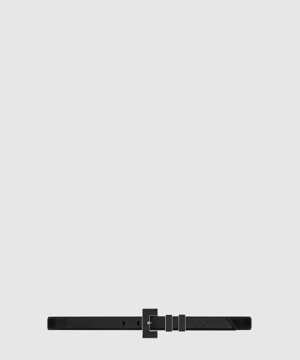 [SAINT LAURENT-생로랑]레더 클래식 사각 버클 벨트