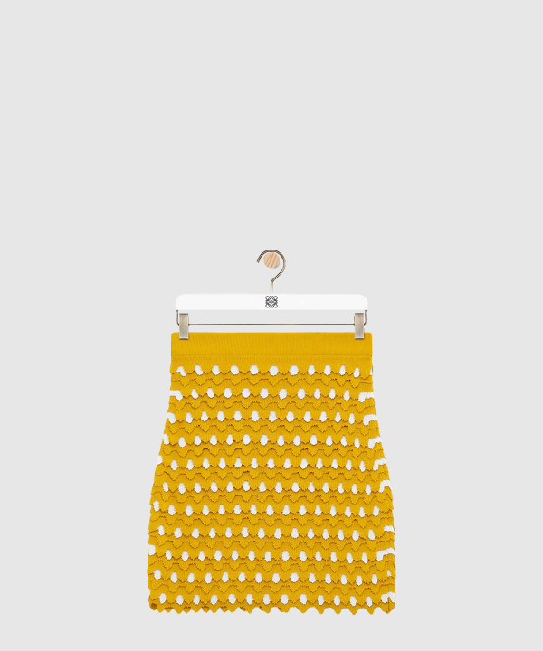 [LOEWE-로에베]미니 스커트 비스코스 & 코튼