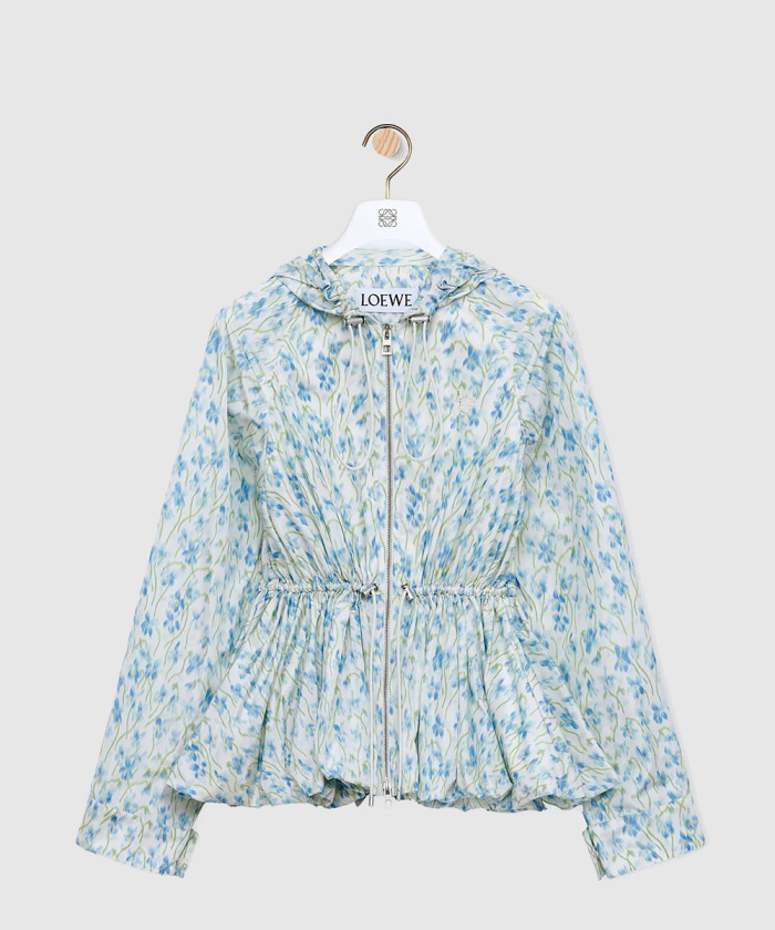 레플리카|이미테이션 loewe-로에베후드-재킷-실크-혼방-태피터