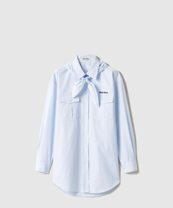 [MIUMIU-미우미우]포플린 셔츠 MK1918