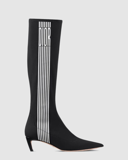 [DIOR-디올]스트레치 메시 옵티컬-D 힐 부츠 KCT14