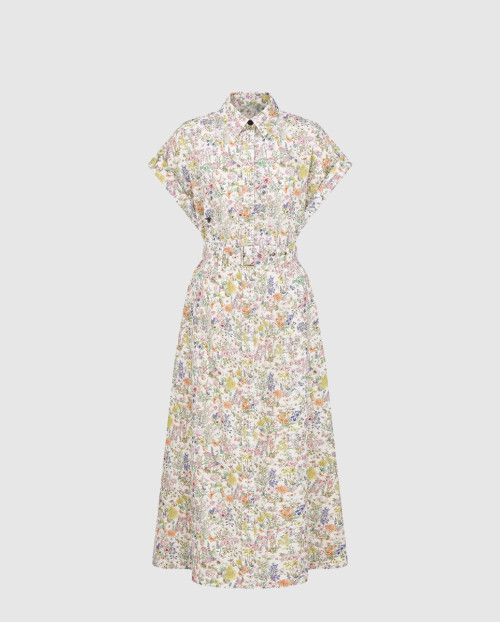 [DIOR-디올]벨트 미디 셔츠 드레스 557R7