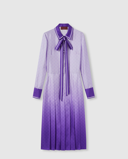 [GUCCI-구찌]프린트 실크 드레스 835797