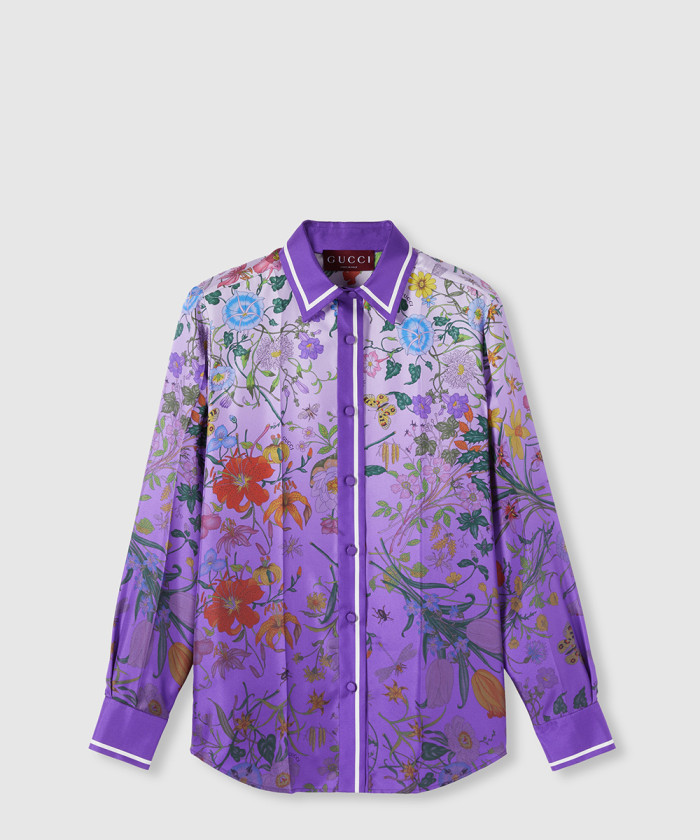 레플리카|이미테이션 gucci-구찌프린트-실크-셔츠-835607