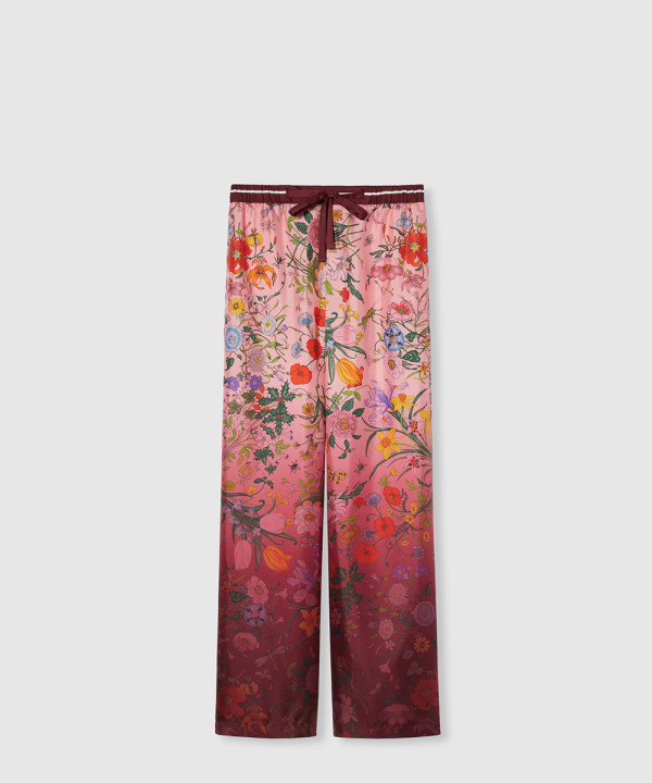 [GUCCI-구찌]프린트 실크 팬츠 837980