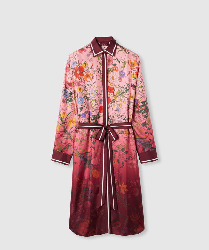 레플리카|이미테이션 gucci-구찌프린트-실크-트윌-셔츠-드레스-835742