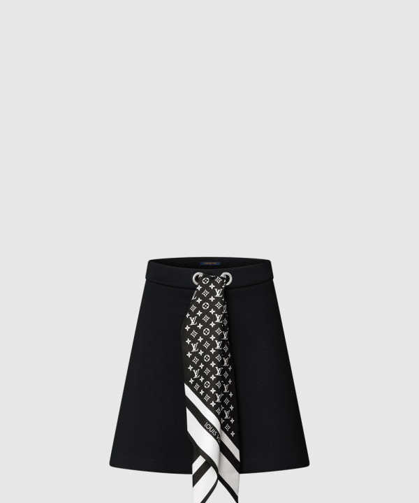 [LOUIS VUITTON-루이비통]모노그램 스카프 미니 스커트 1AIR70