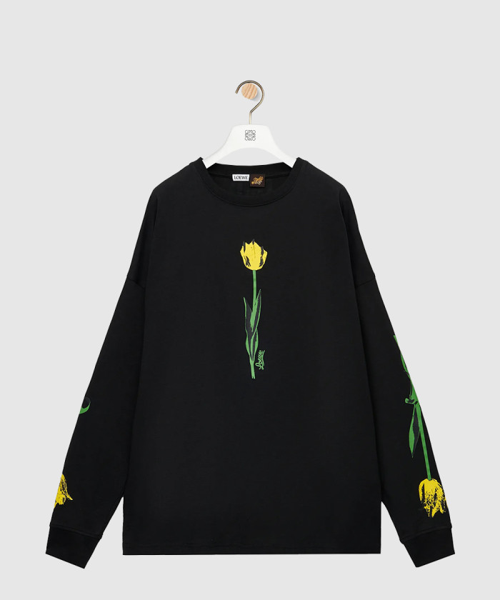 레플리카|이미테이션 loewe-로에베롱-슬리브-티셔츠-코튼