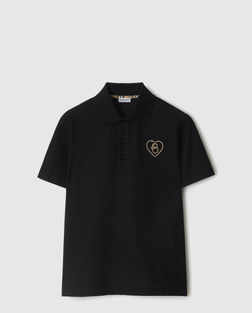 [BURBERRY-버버리]B 하트 코튼 폴로셔츠