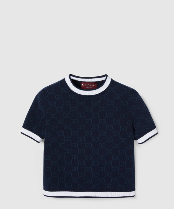 [GUCCI-구찌]GG 파인 코튼 자카드 탑 ‎836303