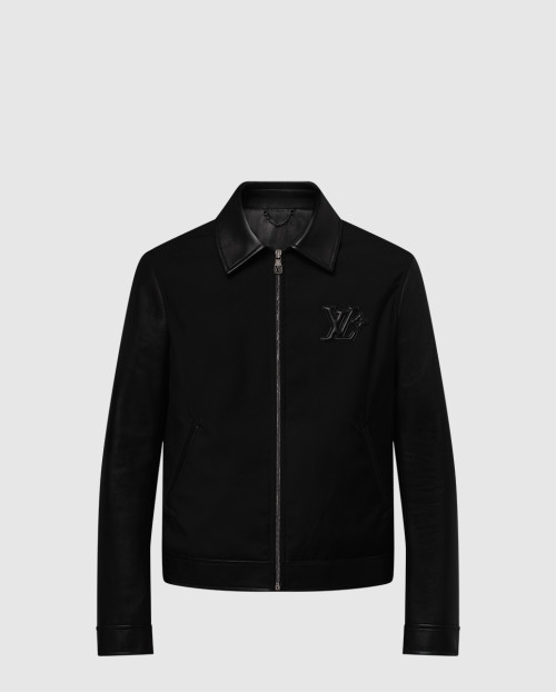 [LOUIS VUITTON-루이비통]레더 믹스 블루종 1AHVMC