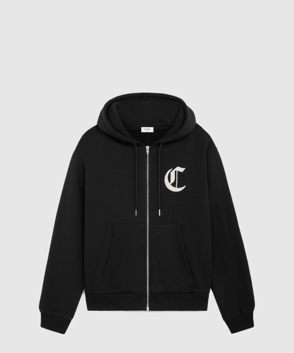[CELINE-셀린느]코튼 프리스 Zip 후드 RY09I6