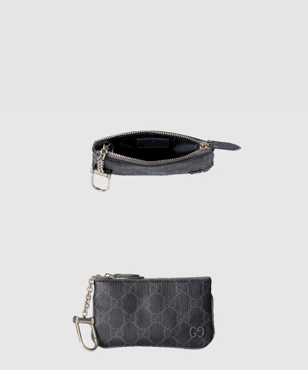 [GUCCI-구찌]투톤 GG 슈프림 키 파우치 820666