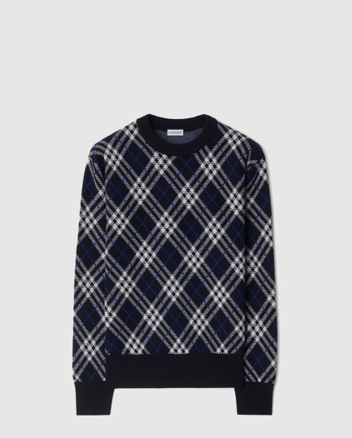 [BURBERRY-버버리]체크 울 블렌드 스웨터 81106141