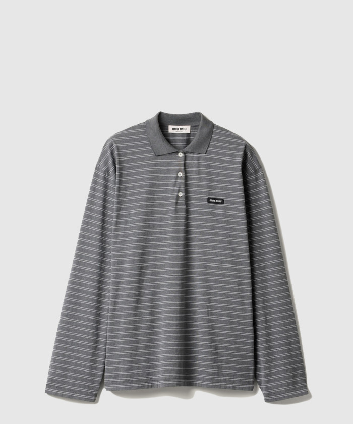 레플리카|이미테이션 miumiu-미우미우코튼-저지-폴로-셔츠-mjl015-1