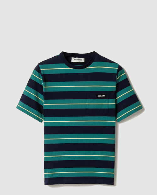 [MIUMIU-미우미우]저지 티셔츠 MJN537
