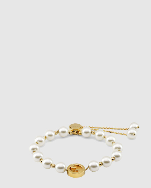 [GUCCI-구찌]인터로킹 펄 팔찌 839033
