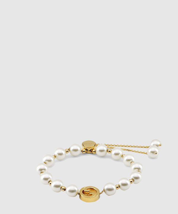 [GUCCI-구찌]인터로킹 펄 팔찌 839033